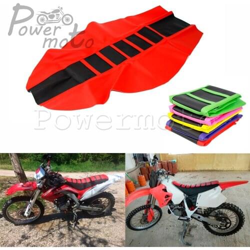 Enduro Motorcycle Red Rubber Gripper Soft Seat Cover For Kawasaki Yamaha Honda CR CRF CRM XR 125 150 230 250 450 500 650 R/L/RX