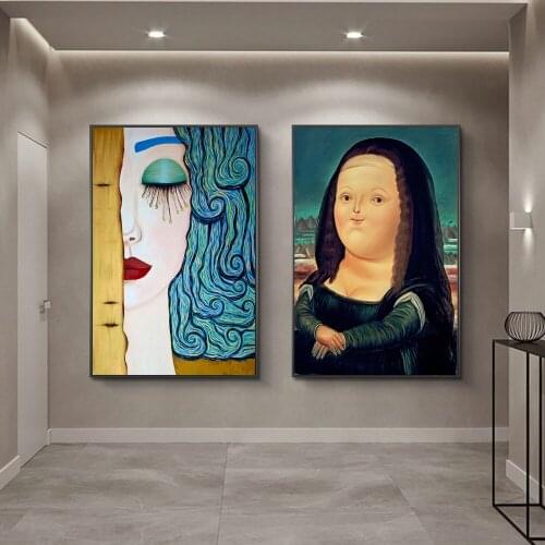 Nordic Art Abstract Girls With Tears Canvas Paintings on the Wall Art Posters And Prints Lover Canvas Art Pictures Cuadros Decor