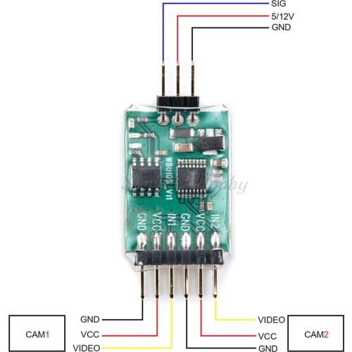 NEW 1PCS 5.8G 3 Channel Video Switcher Module 3 way Video Switch Unit for RC FPV Camera Parts