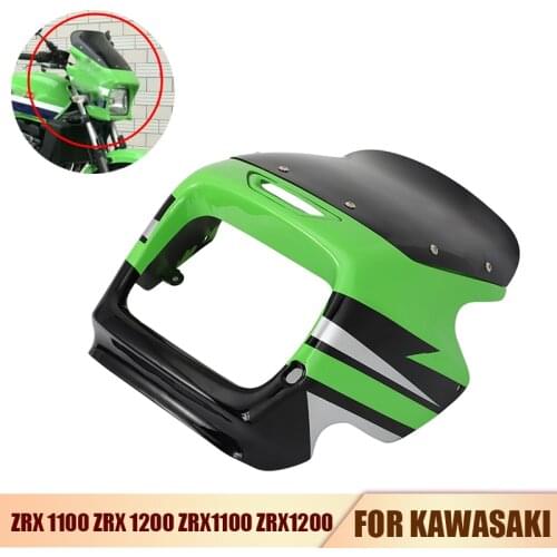 Motorcycle Headlight Fairing Windshield Cover Screem ABS Plastic for Kawasaki ZRX 1100 ZRX 1200 ZRX1100 ZRX1200