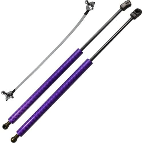 For Peugeot 208 (UB/UJ/UP/UW) 2019-2021 Front Hood Bonnet Modify Gas Struts Gas struts Carbon Fiber Lift Support Shock Damper