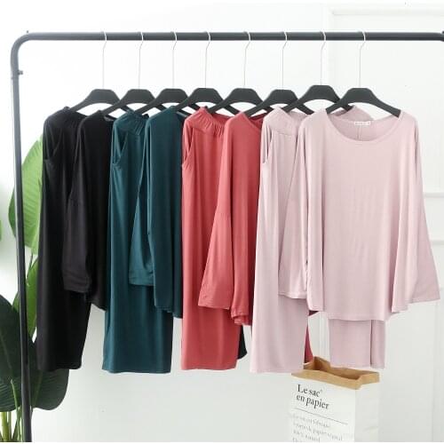 Spring Autumn New Cotton Pajamas Set Soft Nightwear Mujer Pijama Comfortable Sleepwear Long Sleeve Nightwear 2 Pcs Lounge Set