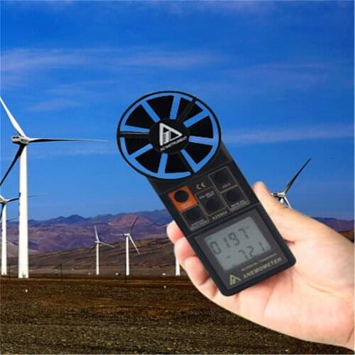 Handheld Compact Anemometer Wind Speed Meter Air Flow Meter