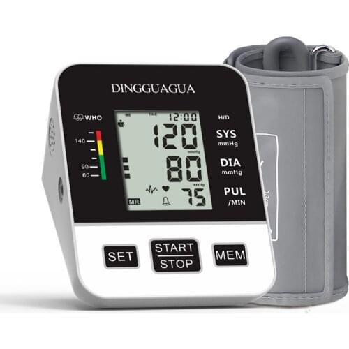 Blood Pressure Monitor Automatic Digital High Accuracy Upper Arm Sphygmomanometer BP Machine Pulse Heart Rate Monitoring Meter