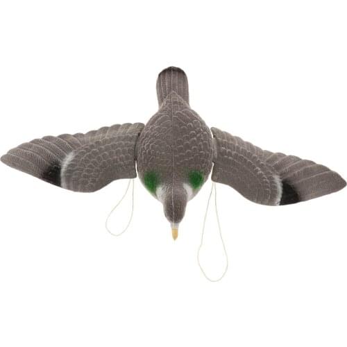 Realistic Flying Bird Pigeon Decoy Pest Control Outdoor Hunting Shooting Garden Plant Traps Scarecrow Ornament Decor