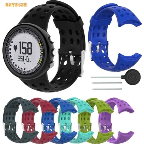 Replacement Silicone Watch Band Bracelet Strap For SUUNTO M1 M2 M4 M5 M Series Smartwatch Universal Watchband With Install Tools