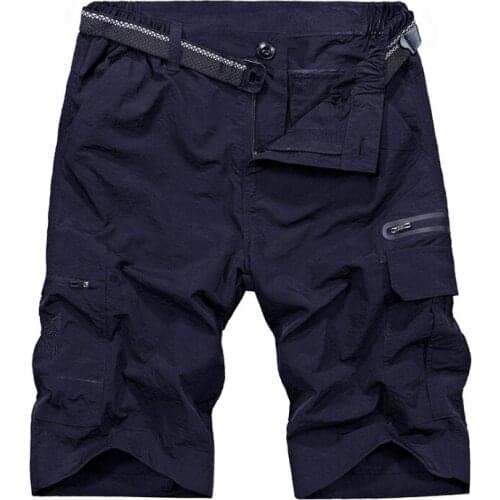 Men Summer Shorts Hiking Urban Military Outdoor Cargo Shorts Ripstop Casual Multi-pockets Short Combat Camping Fishing Bermuda