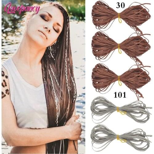 Synthetic Zizi Braids Thin Box Braids Hair Eunice Hair Extensions Pure Black Brown Pink Blue Red 613 Box Crochet Braids Hair