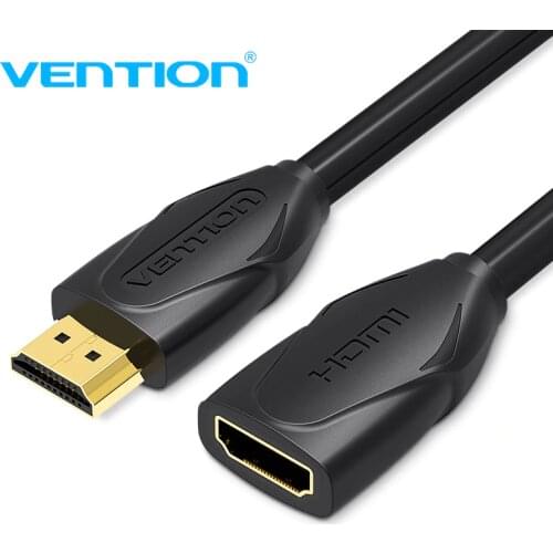 Vention HDMI Extension Cable male to female 1.5M/2M/3M/5M HDMI 4K 3D 1.4v HDMI Extended Cable for HD TV LCD Laptop PS3 Projector