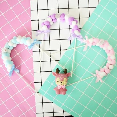 Cake Decorating Plug-in cha pai Arch Ball Birthday Baking Cake Love Decorative Accessories