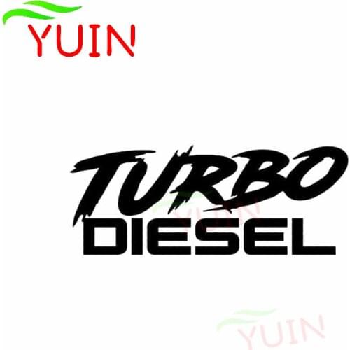 Personality TURBO DIESEL Funny Boosted Car Sticker Fashion PVC Bumper Decoration Accessories Waterproof Sunscreen Decal