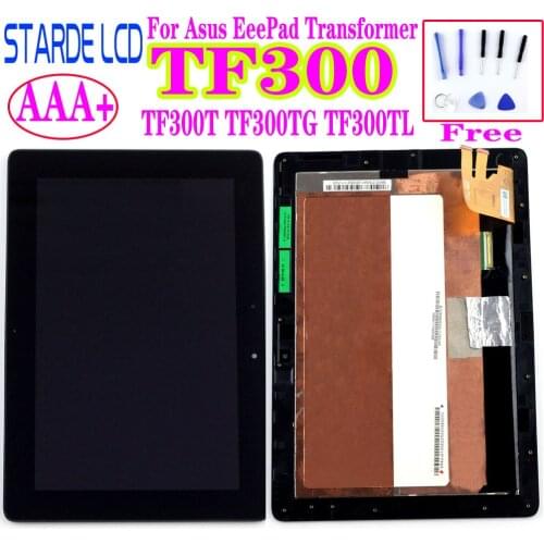10.1'' LCD for Asus Transformer Pad TF300 TF300TG TF300F TF300TL 5158N FPC-1 LCD Display Touch Screen Digitizer with Frame