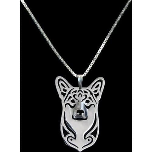 Gold Silver Color Pembroke Welsh Corgi Pendant Necklace Hunger Games Necklace Women Best Friend Choker