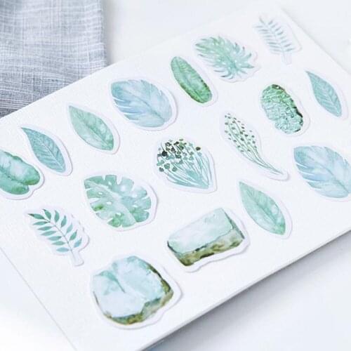 45 Pcs/lot Creative Cute Leaves Mini Paper Sticker Decoration Diy Ablum Diary Scrapbooking Label Sticker Kawaii Stationery