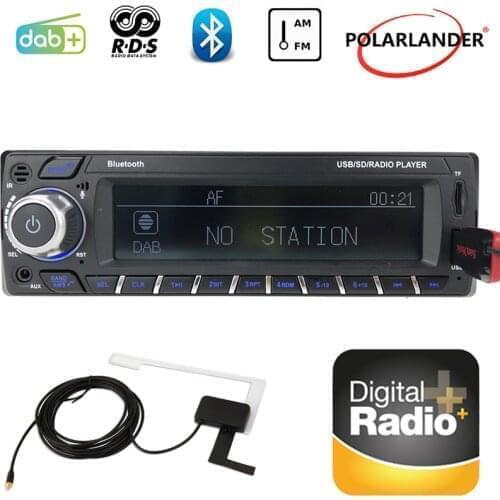 1 Din Car Radio DAB+ Digital Audio Broadcast RDS MP3/WMA Car Bluetooth Card Machine LCD Screen FM USB SD 2018 New Hands-Free