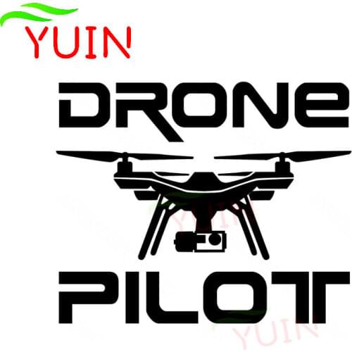 DRONE PILOT Drone Car Decals Fashion Window Decoration Personalized PVC Waterproof Sunscreen Stickers Can Be Customized Color