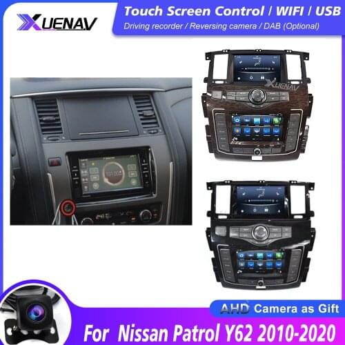 Car Radio player For Nissan Patrol Y62 2010 2011 2012 2013 2014 2015 2016 2017 2018 2019 2020 DVD Player GPS Navigation stereo