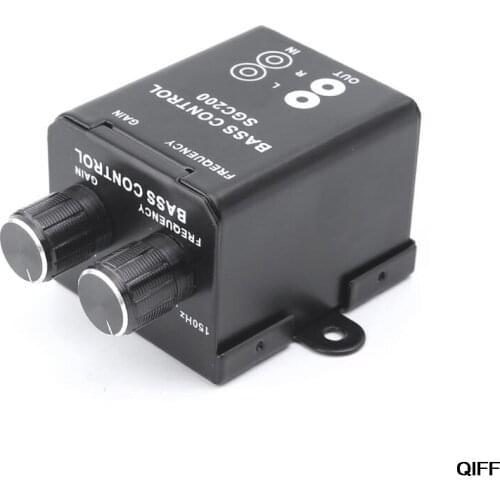 Car Audio Regulator Amplifier Bass Subwoofer Stereo Equalizer Controller 4 RCA May06