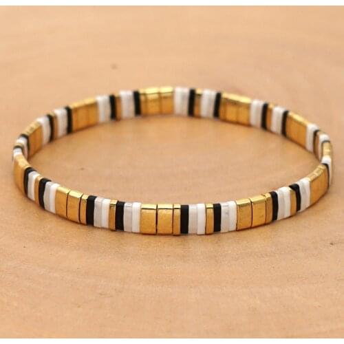 Go2boho Miyuki Tila Beads Bracelets For Women Bohemian Bracelet Summer Beach Jewelry Pulseras Mujer Moda Spacer beads Jewelry