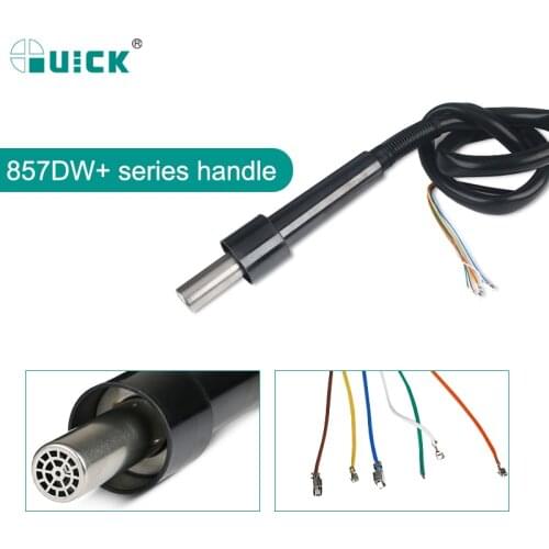 Quick 857DW+ series heat gun handle Soldering station Solder handle Hot Air Gun Soldering Welding Replacement Repair tools