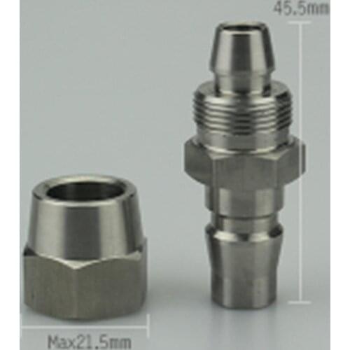 Fit 8x12mm Hose x Plug Pneumatic C Type Fittings Quick Release Connector For Air Compressor