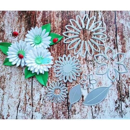 Daisy flower Metal Cutting Dies Embossing Stencils for DIY Scrapbooking Photo Album Decorative DIY Paper Cards Making Tool