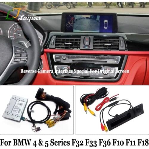 For BMW 4 5 Series F32 F33 F36 F10 F11 F18 2013-2017 OEM Screen NBT System / No Need Coding HD Rear View Reverse Parking Camera