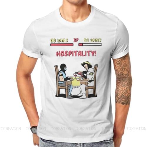 Mortal Kombat Video Game Hospitality Classic Tshirt High Quality Graphic Men Summer Mens Clothes Cotton Harajuku T Shirt