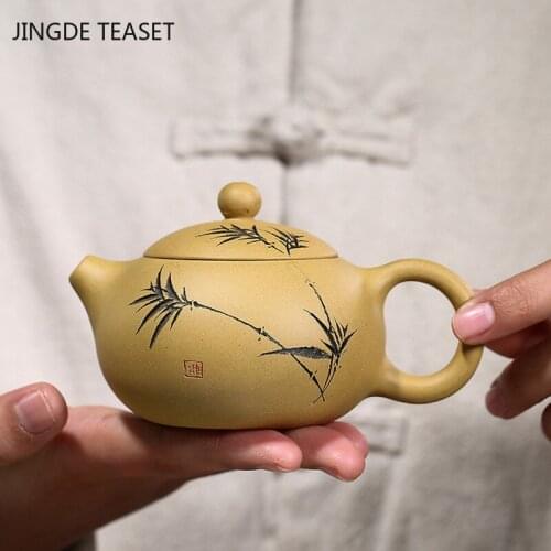 Yixing Classic Xishi tea pots Purple Clay Teapot Handmade beauty kettle Teaware Chinese Tea Ceremony Customized Gifts 190ml