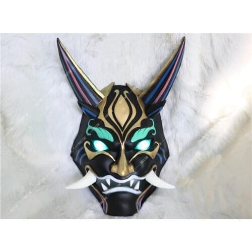 Game Genshin Impact Xiao Cosplay Prop mask waist pendant mask