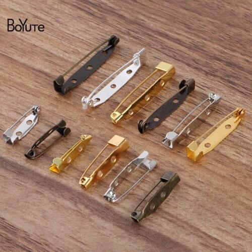 BoYuTe (500 Pieces/Lot) 20MM 25MM 30MM Length Metal Iron Pins Brooch Pins Diy Handmade Jewelry Accessories