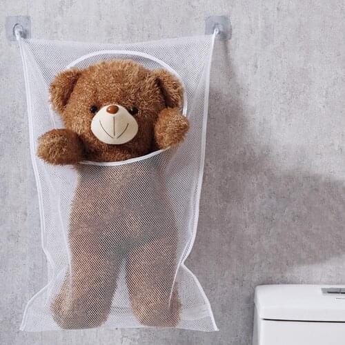 Reusable Hanging Clothes Storage Mesh Bag Pouch Shower Pocket Bathroom Supplies