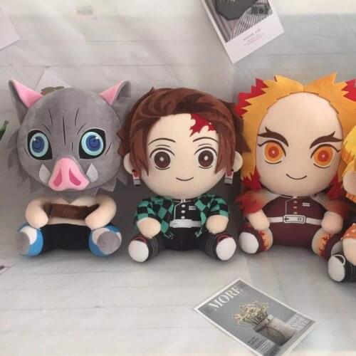 Anime Demon Slayer Kimetsu No Yaiba Kamado Nezuko Tanjirou Soft Plush Stuffed Doll Pillow Plushie Toy Toy Xmas Birthday Gift