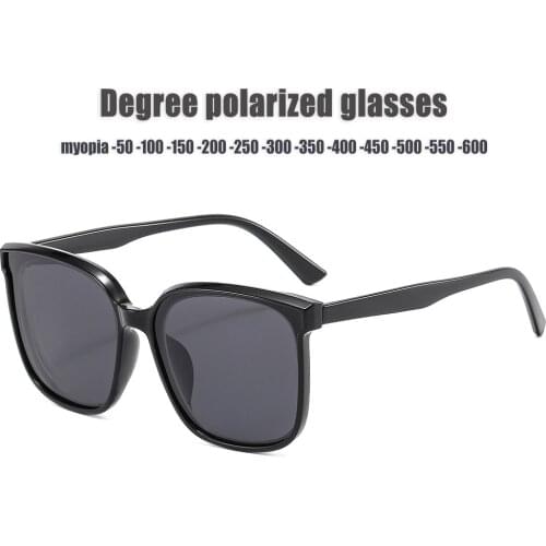 2021 Myopia Sunglasses Men Women Drive Polorized Prescription Sun Glasses Diopter -0.5 -1 -1.5 To -4 -4.5 -5 -5.5 -6.0