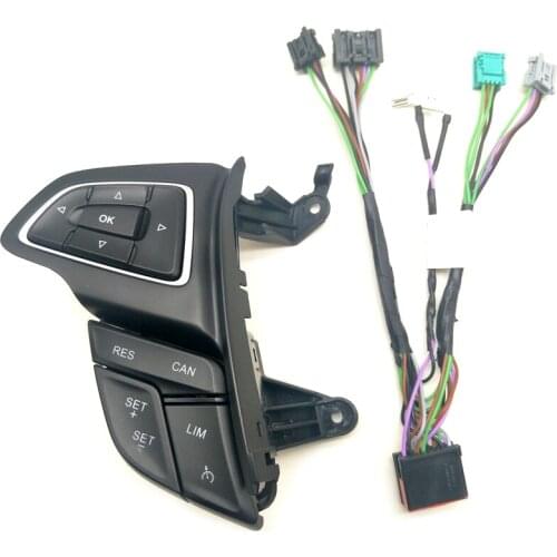 For Ford Focus Mk3 2015-2017 Kuga 2017 Cruise Control Switch Multifunction Steering Wheel Button Bluetooth Audio Button