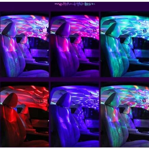 Portable Atmosphere RGB Lights Mini Car Projection Lamp Party DJ Disco Ball Indoor Lighting Club LED Magic Projector