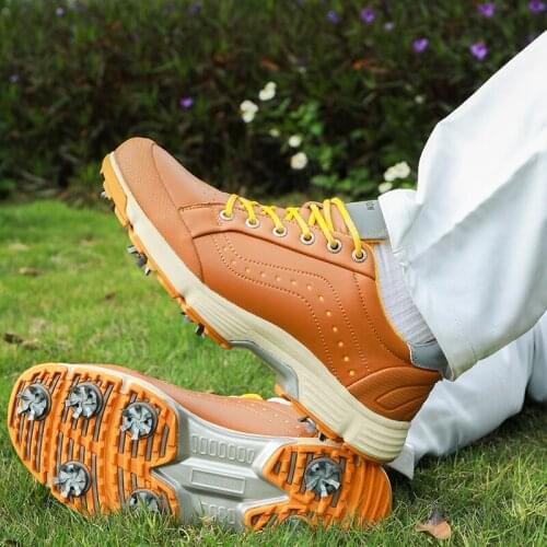 Professional Golf Shoes for Men 2021 New Spikes Golf Sport Walking Sneakers Big Size US 7-13 Brand Outdoor Golf Trainers Men