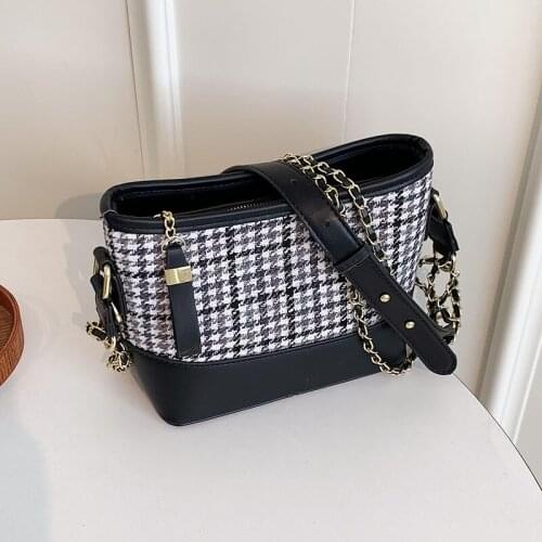 Luxury brand Designer Hobos Chain Handbag Purses Womens Crossbody Shoulder bag 2021 Vintage Woolen Cloth Ladies Messenger Bag