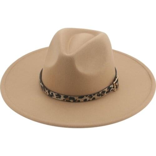 Wool felted hats fedora women men solid color wide brim women hats band belt panama jazz caps winter autumn wool women men hats