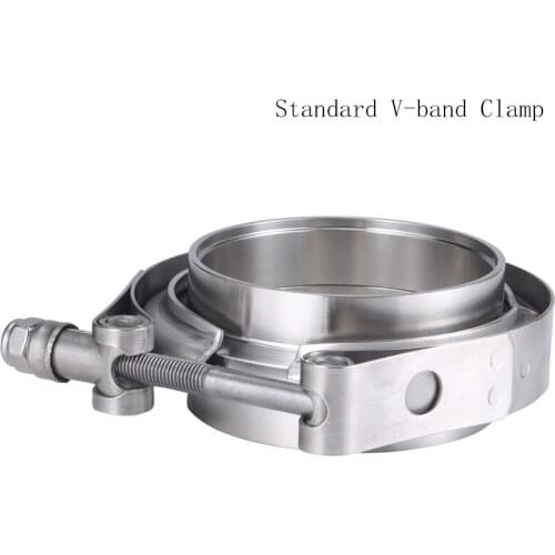 V band Clamp 2/2.36/2.5/3/4/6 inch Universal V-band Clamp Stainless Steel Exhaust Pipe V-clamp Male Female Flanges Kit