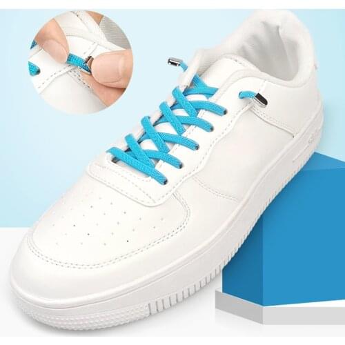 1 Pair New Outdoor Leisure No Tie Shoe Laces Elastic Laces Sneakers Quick Safety Shoelace Adult and Kids Unisex Lazy Shoelaces
