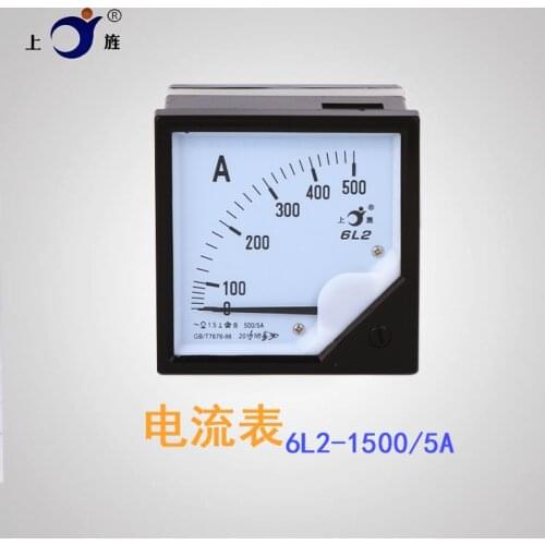 1Pc 6L2 AC Analog Panel Ammeter Current Ampere Meter 600A/5A 750A/5A 800A/5A 1000A/5A 1500A/5A 3000A/5A Mechanical Current Meter