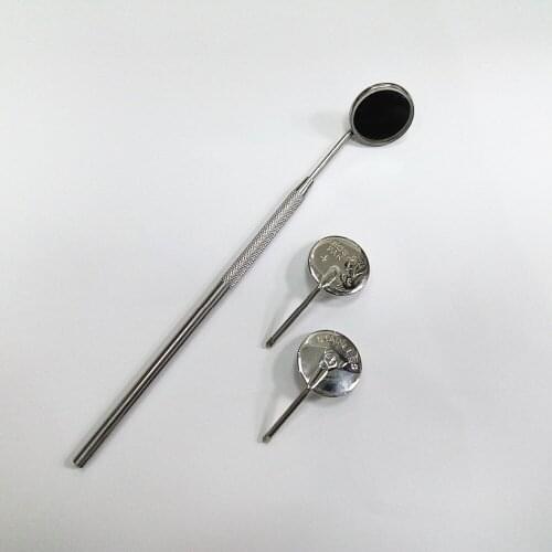 10 PCS Dental Mouth Mirrors 20mm Plain Oral Care Reflectors Odontoscopes Replace Tools For Dentist