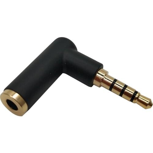 3.5mm 90 Degree Audio Adapter,3.5mm Male to Female AUX Adapte Stereo Audio Headphone 90 Degree Audio Adapter Jack for Phones