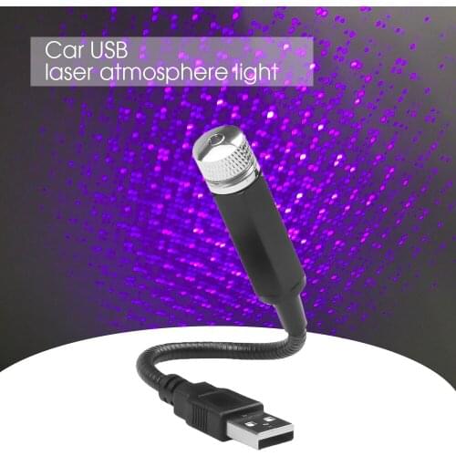 5V USB LED Car Roof Star Night Light Projector Atmosphere Galaxy Lamp USB Decorative Lamp Adjustable Car Interior Decorate Light