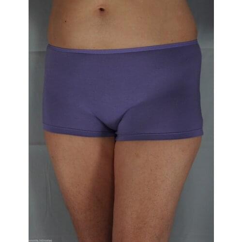 Promotion!Clearance!Jumble Sale!Large Plus Size XL to7XL Modal Briefs Women Men Shortie Cotton Mauve Purple Pants Boyleg Panties