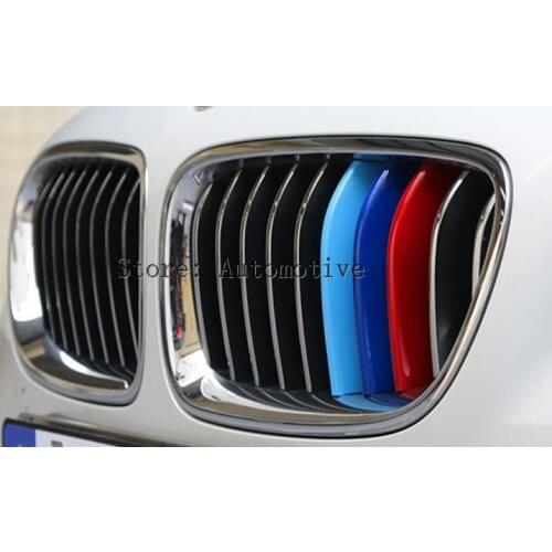 Accessories ! 3 Pcs / Set For BMW X5 F15 2014-2016 / X6 F16 2015-2017 Car Styling Front Grille Grill Cover Molding Trim
