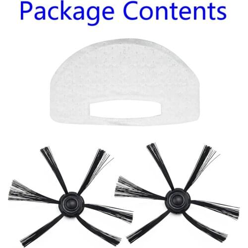 Attachment Spare Filters Parts For Isweep S320 Vacuum Cleaner Sweeping Accessory Robot Replacement Brushes X3 Side Brush Mop Pad