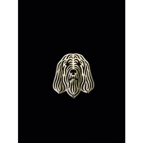 Wholesale Trendy personalized cute Otterhound animal brooches plated silver plated men brooches fashion jewelry 12pcs/lot