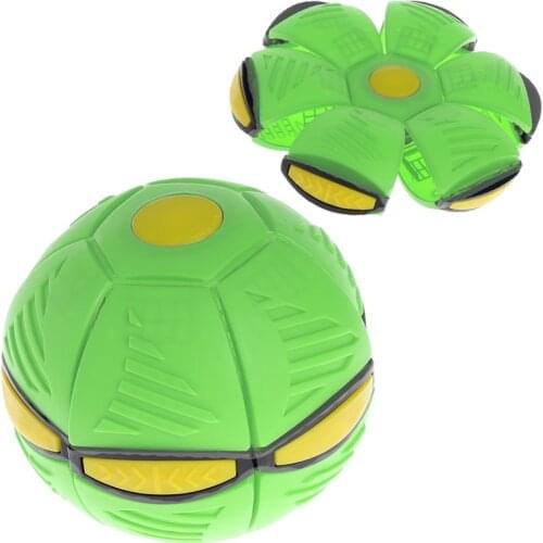 Flying Flat Ball Throw Disco Ball Toy Kid Outdoor Garden Basketball Game Decompression Ball Flat Ball ,With LED Light